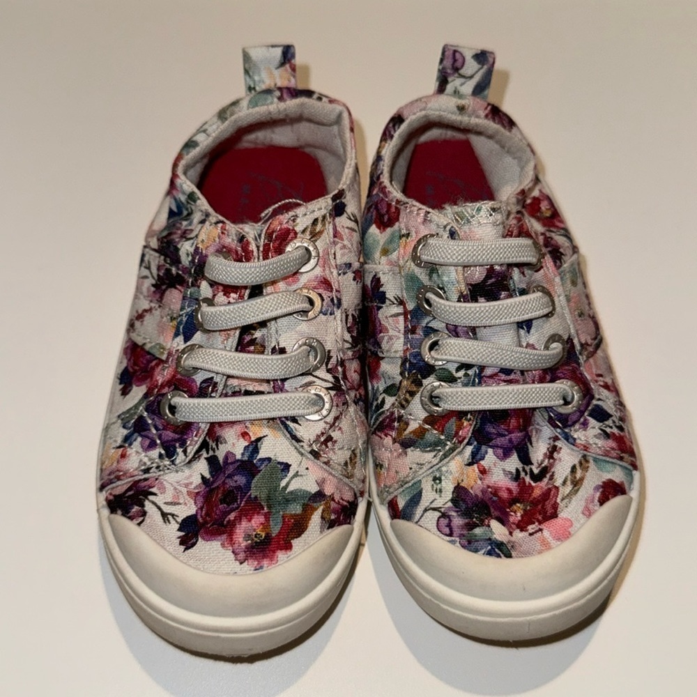 Blowfish Malibu‎ Kids Flowered Sneakers, Toddler Size 7M